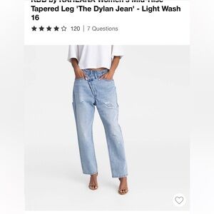 KBB by Kahlana “Dylan” Jean Light Blue Distressed Jeans